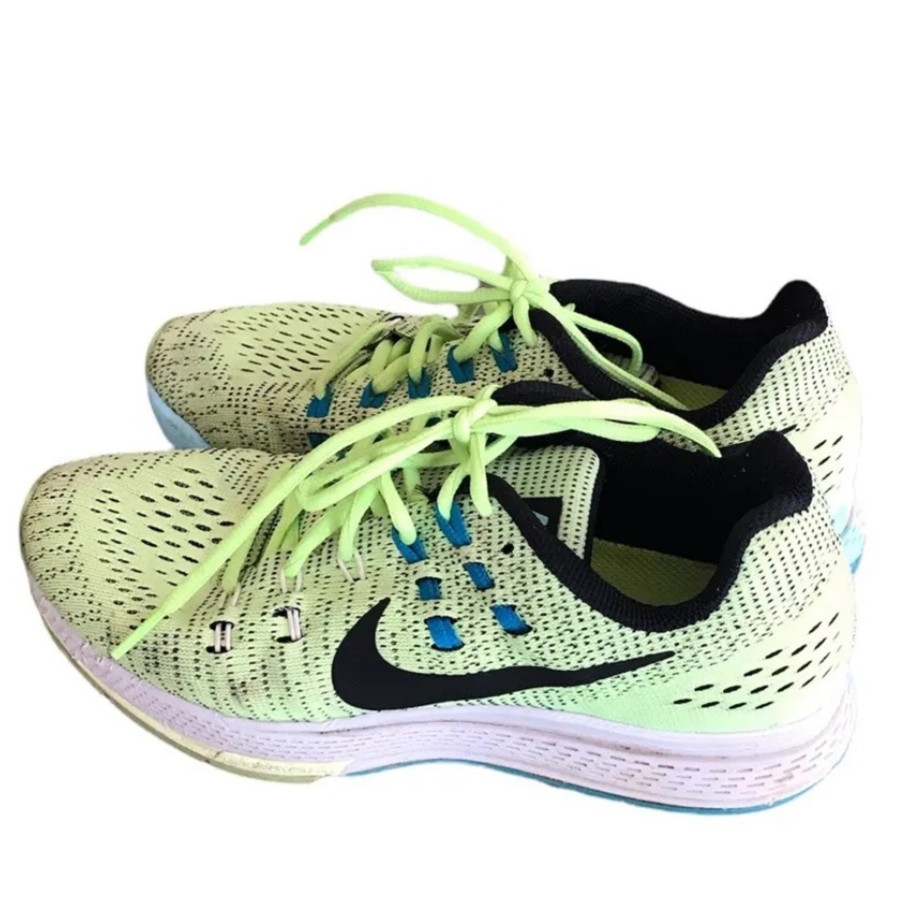 Nike Zoom Running Sneakers Structure 19 Flash Lime Green Black Women Size 8